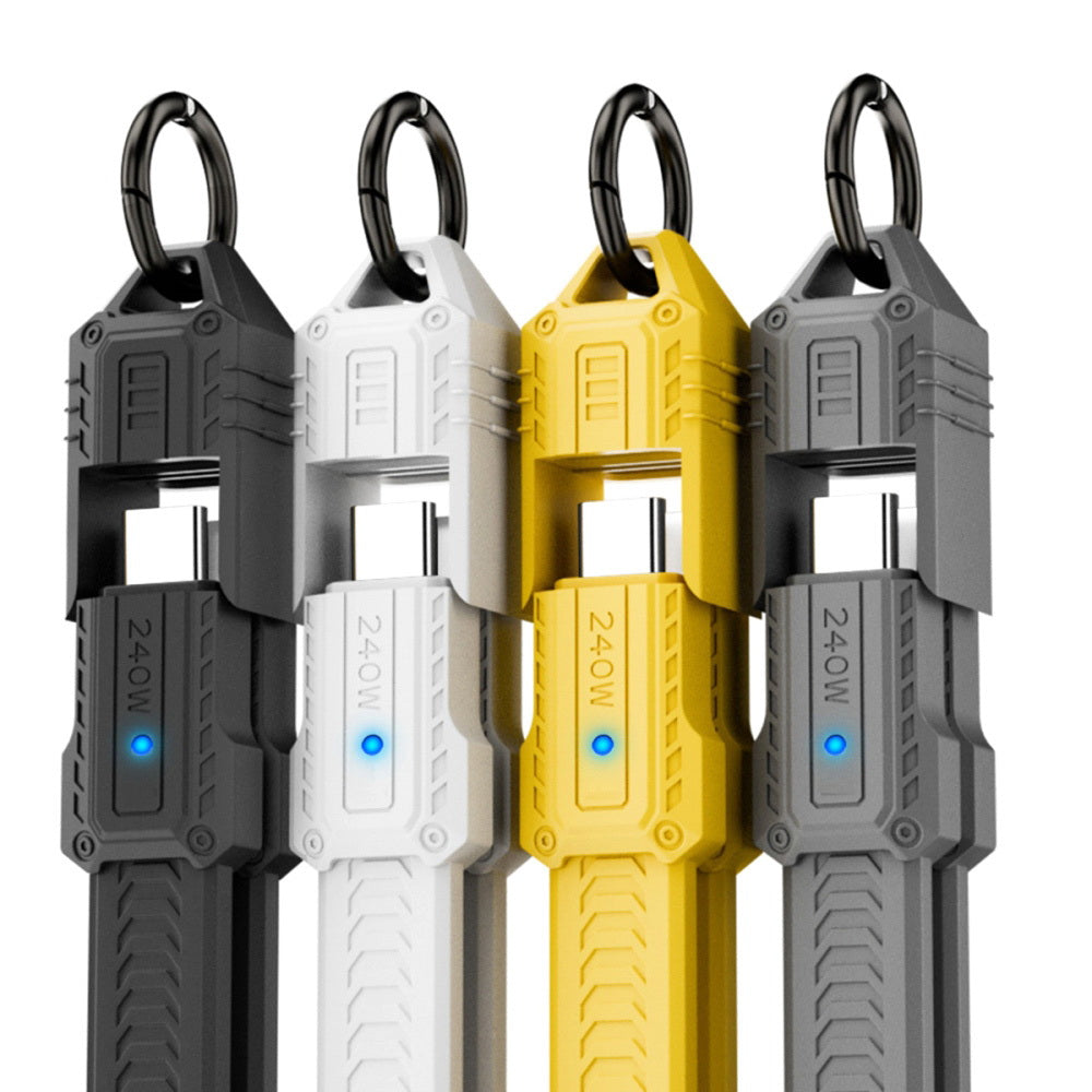 USB5.0 80Gbps Flat Slim FPC Cable 240W 16K@30hz 8K 60Hz 5K Lanyard Strap Chain Compatible with 40Gbps USB4.0 Thunderbolt3/4/5