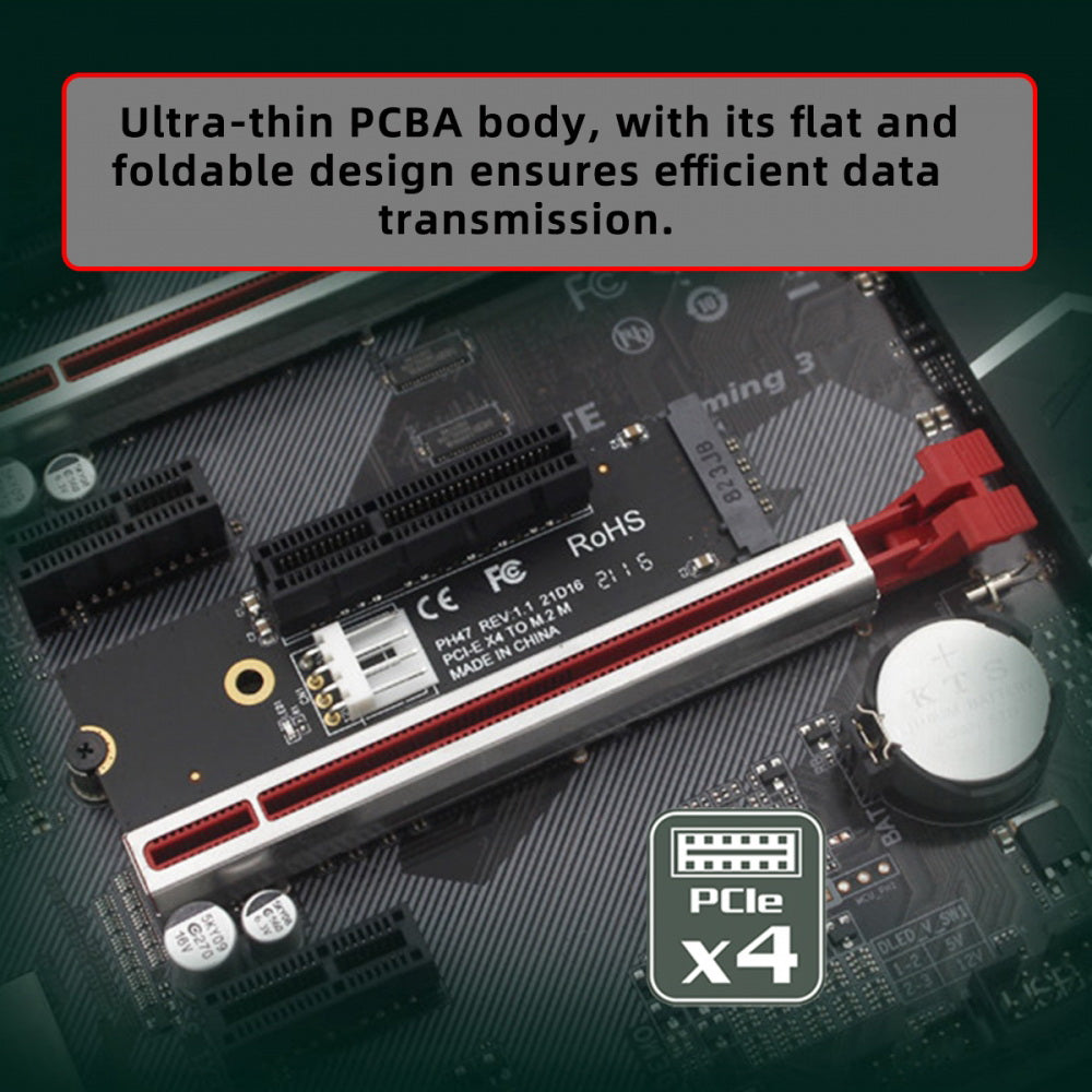M.2 NGFF NVMe M-Key Extender to PCI-E X1 X4 X8 X16 Graphics Card Riser Adapter PCI-Express for M2 2260 2280