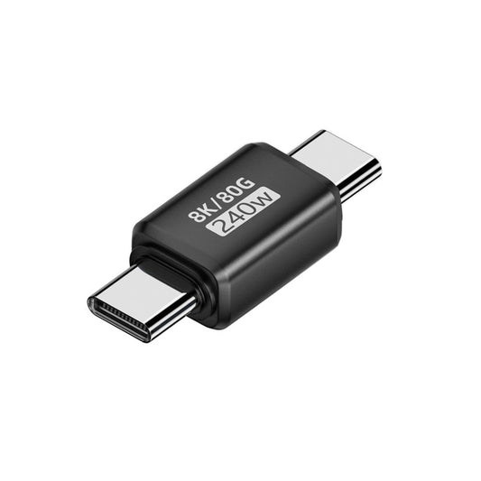 USB5.0 80Gbps Male to Male Extension Adapter with 240W 16K 8K 5K Compatible with USB4.0 Thunderbolt3/4/5