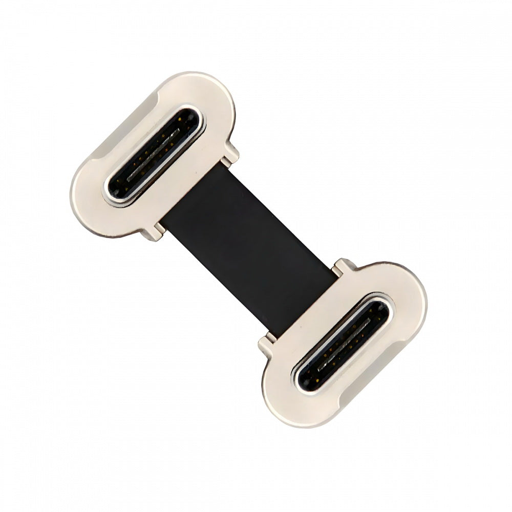 2cm Dual Angled Ultra Slim Flat USB-C Type C to USB-C Power USB2.0 Data Cable 65W Fast Charge for Laptop Tablet Phone