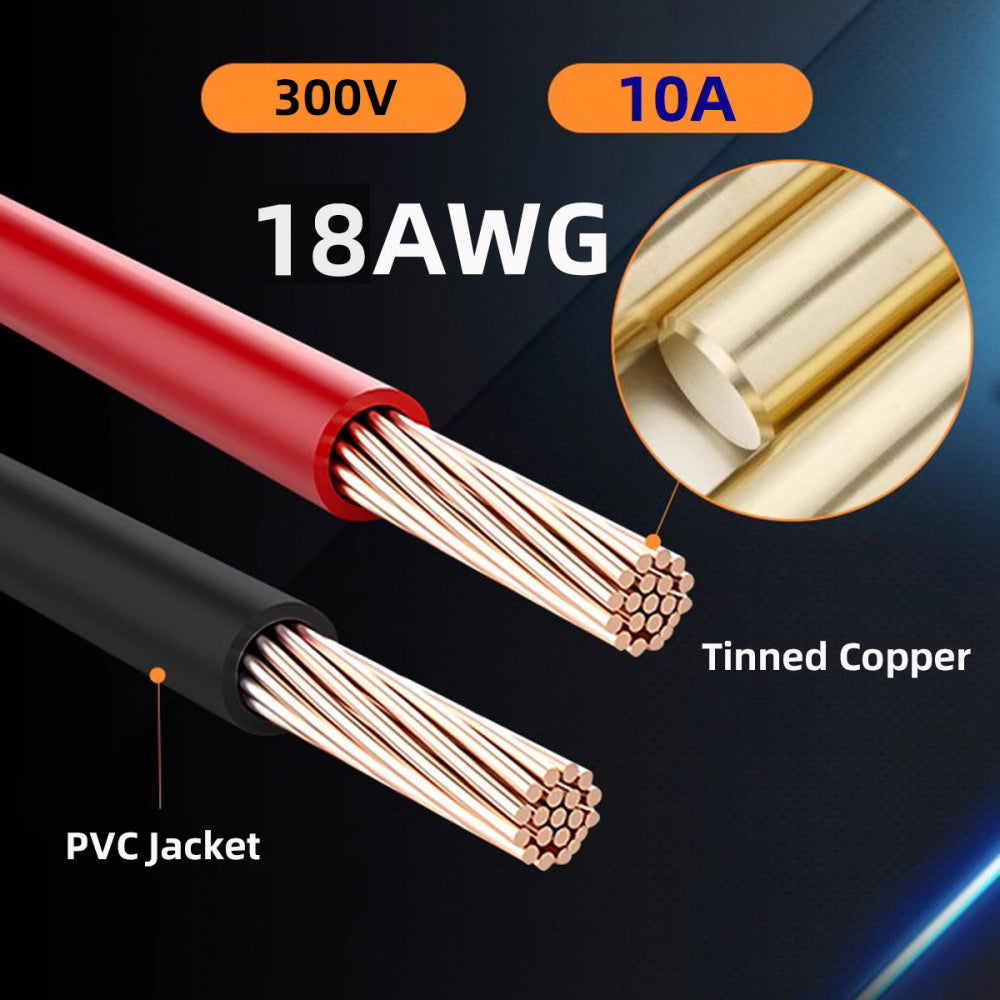 XT30 Female to Male 18AWG Extension Cable Connector for RC Battery Portable Power Station Solar Panel