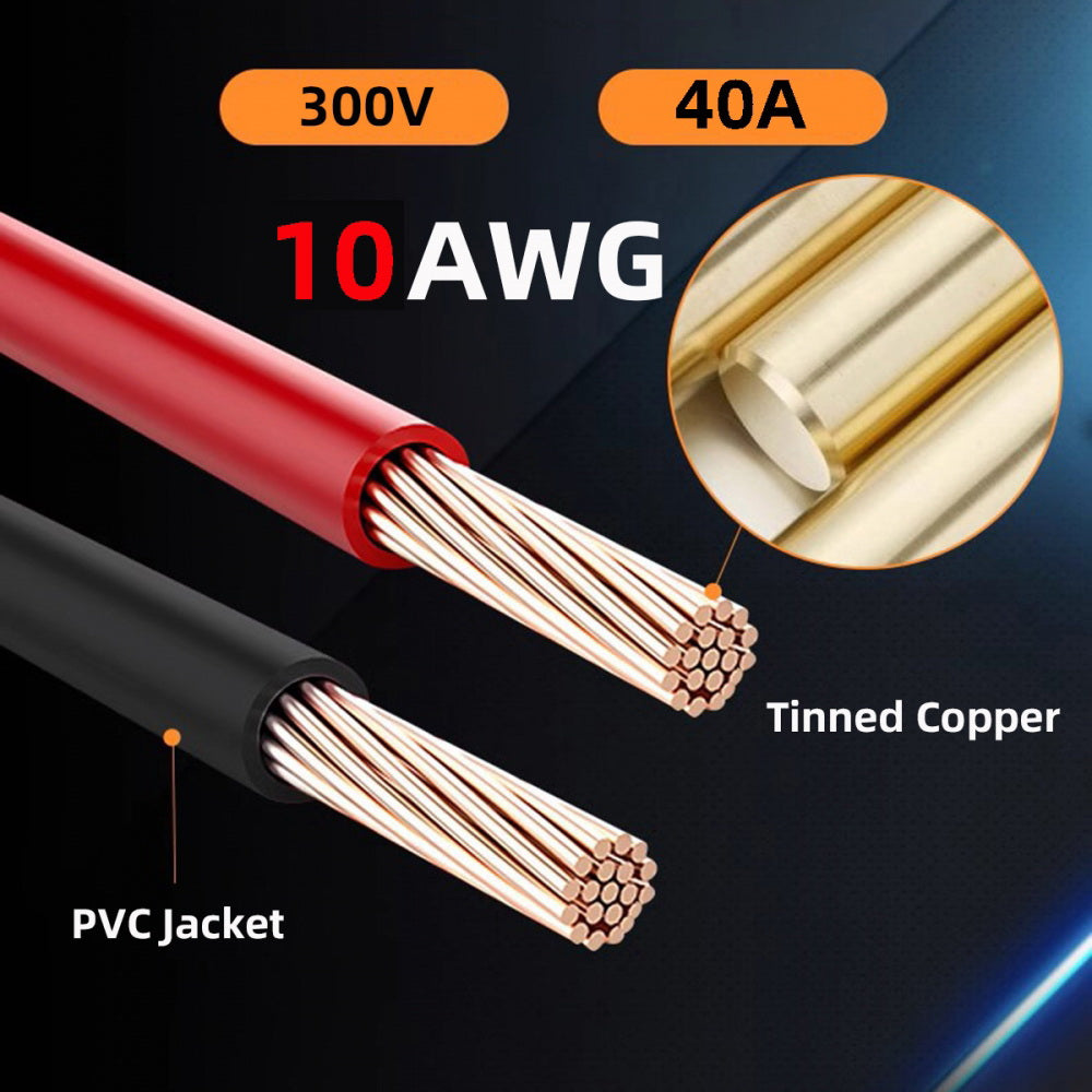 XT90 Female to Female 10AWG Extension Cable Connector for RC Battery Portable Power Station Solar Panel