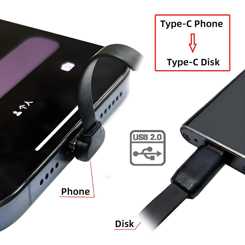 Ultra Slim Flat USB-C Type C to USB-C Power USB2.0 Data Cable 90 Degree Up Down Angled 65W Fast Charge for Laptop Tablet Phone