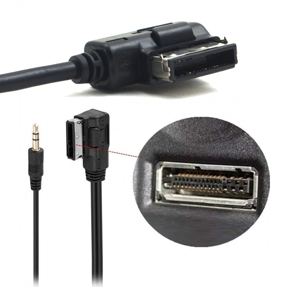 AMI MDI to 3.5mm Audio AUX Male Music Cable Compatible with Benz 2008-2016 Music Interface 1.3m