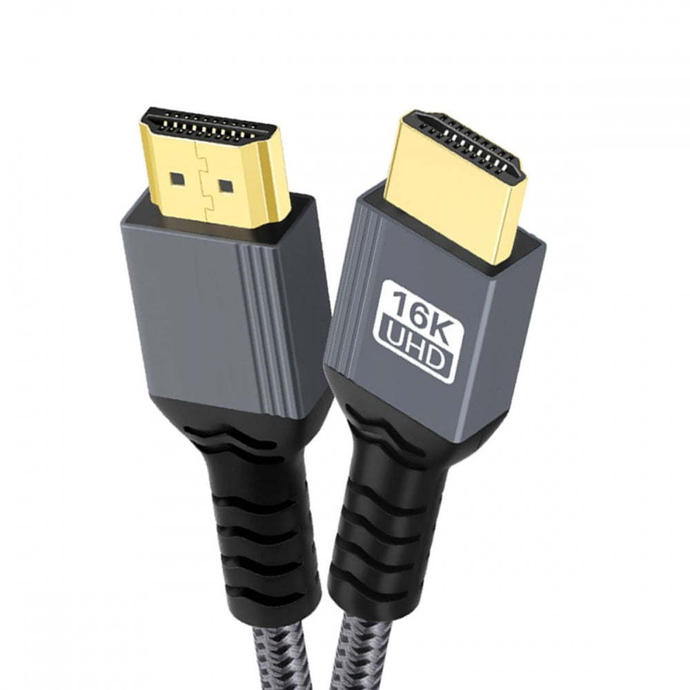 16K 8K UHD HDMI 2.2 Version Type-A Male to HDMI Male HDTV Cable for HDTV Desktop Laptop Monitor