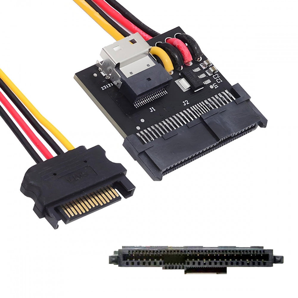 SFF-8654 Slimline Female Host to U.2 U.3 SFF-8639 NVME PCIe PCI-Express SSD Adapter for Mainboard