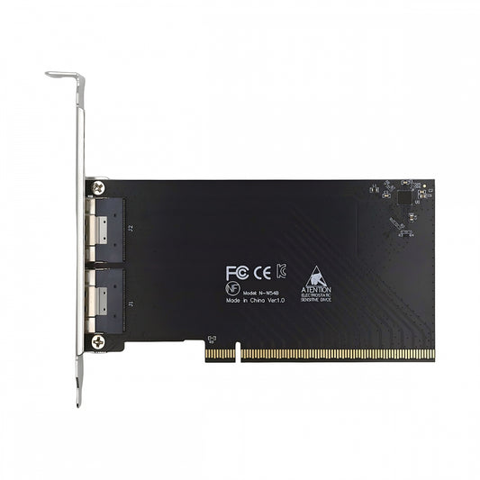 External Slimline Dual SFF-8654 8X 74Pin to PCIE 16X Express 3.0 PCIE4.0 Raid Card VROC Raid0 Hyper Adapter