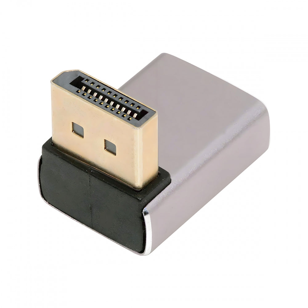 Down Angled DisplayPort 1.4 Male to DP Female 8K 60hz Adapter Ultra-HD UHD 4K 144hz 90 Degree for Video PC Laptop Monitor