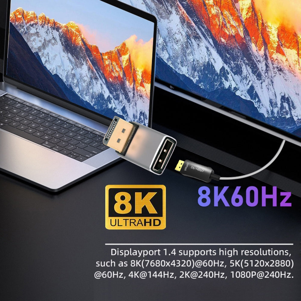Up Angled DisplayPort 1.4 Male to DP Female 8K 60hz Adapter Ultra-HD UHD 4K 144hz 90 Degree for Video PC Laptop Monitor