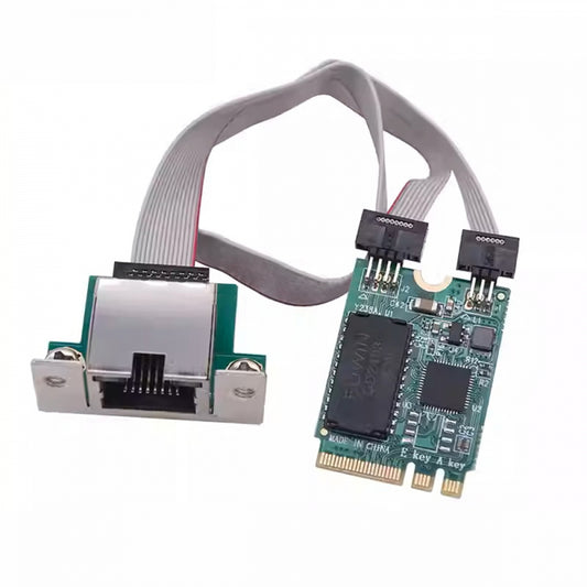 2500Mbps 2.5Gbps to 2230 NGFF A+E-Key GBE Gigabit 1000Mbps Ethernet Network LAN Cable Adapter for Desktop Motherboard