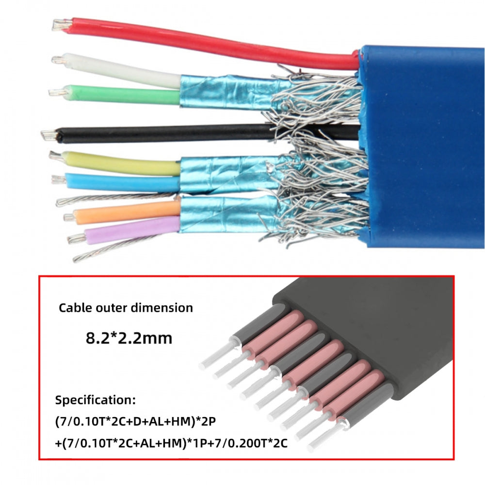Ultra Flat Slim USB 3.0 Type-C Male USB-C to OTG USB3.0 Type-A Female Cable On-the-Go Blue 10Gbps for Laptop Computer Disk SSD Camera Data