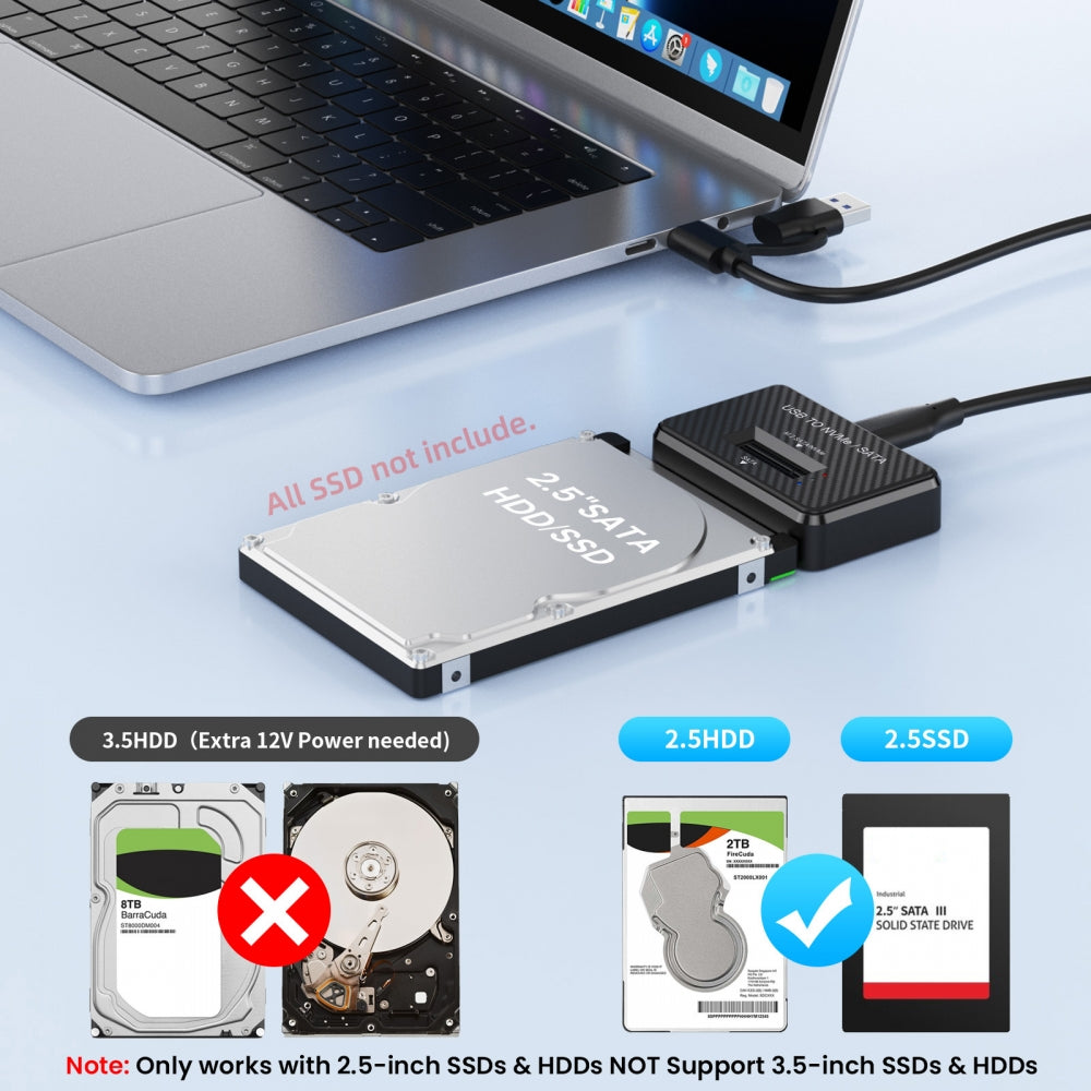 USB 3.0 USB-C Type-C to Dual NVME M-key M.2 NGFF & SATA 2.5 Inch SSD Docking Vertical External PCBA Case Enclosure