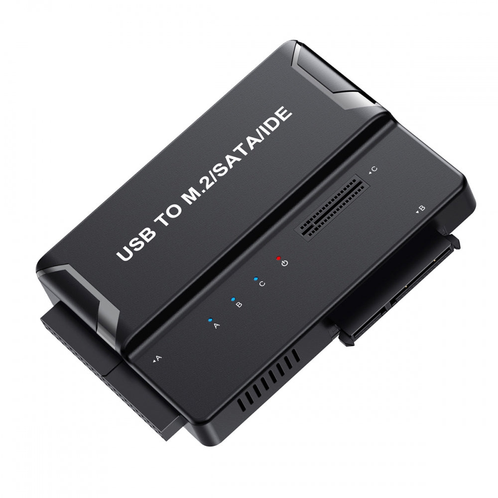 USB 3.0 USB-C Type-C to NVME M-key M.2 NGFF & SATA 2.5 3.5 Inch & IDE 40Pin SSD Docking Vertical External PCBA Case Enclosure