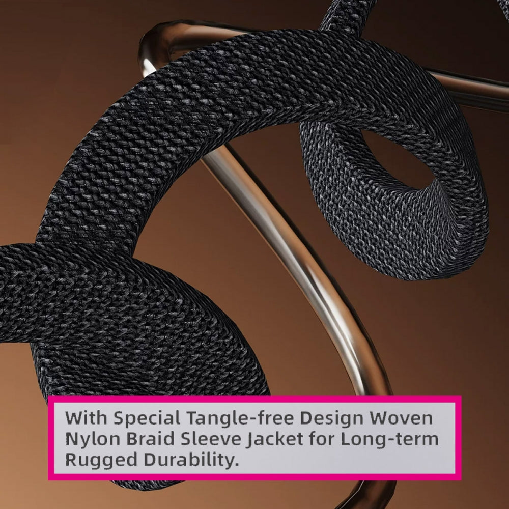 65W Type-A Fast Charging Cable Type-C with Built-in Phone Stand Dual Holder Durable Charger Bracket USB-C Male to USB-A Male Foldable