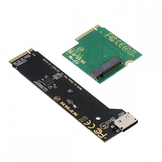 2280 PCI-E 5.0 4.0 M.2 M-key NVME to Oculink SFF-8612 SFF-8611 & SSD Host Adapter with for NUC15 Pro Mini PC Computer Slim Type NUC15CRK