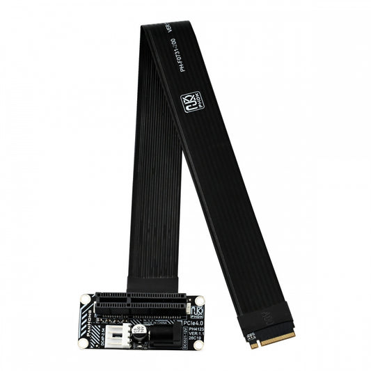 M.2 NGFF NVMe M-Key to Up Angled PCI-E X1 X4 X8 X16 Socket Cable Graphics Card Extension Adapter PCI-Express for M2 2260 2280