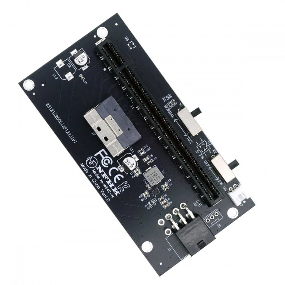Slimline 8X SFF-8654 74Pin to PCIE PCI-Express 16x Adapter TGX with PCI-E 6Pin Power Switch Port for Mainboard Graphics Card
