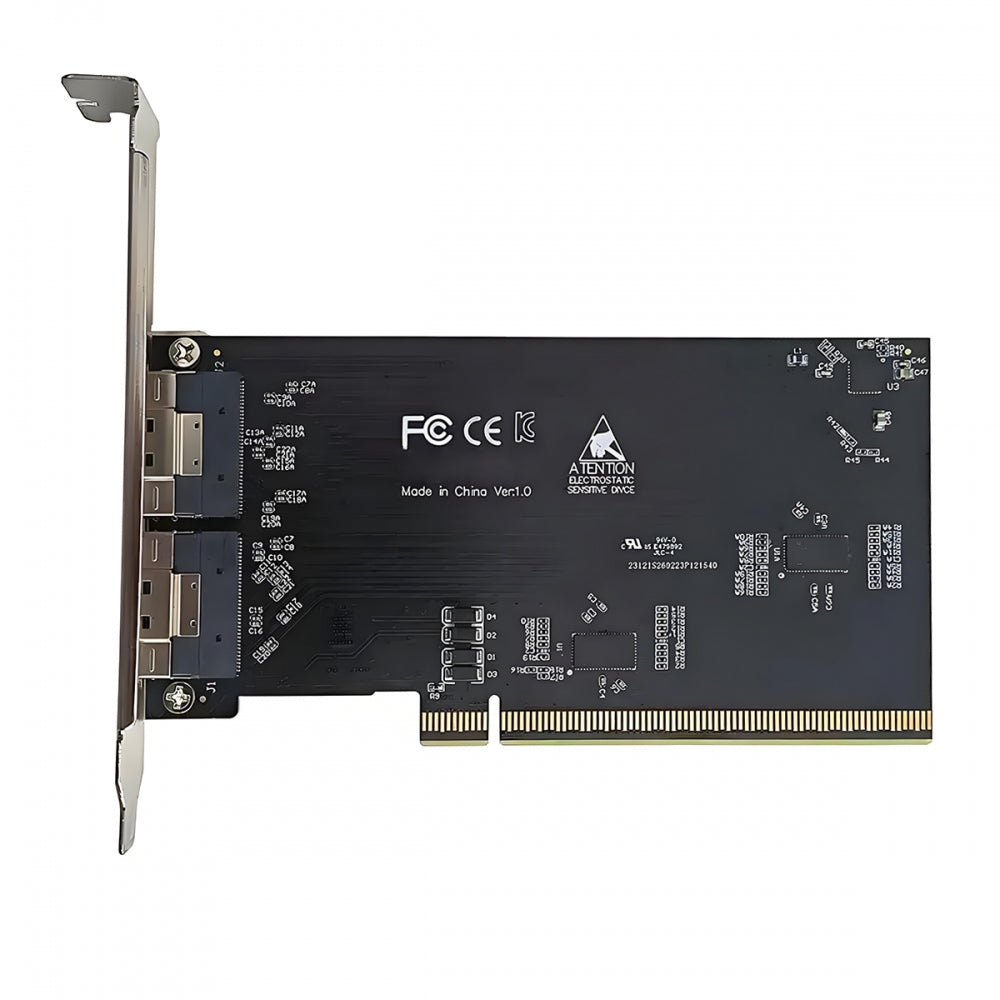 External Slimline Dual SFF-8654 8X 74Pin to PCIE 16X Express 5.0 PCIE4.0 Raid Card VROC Raid0 Hyper Adapter with Linear Redriver over Long Cable Lengths