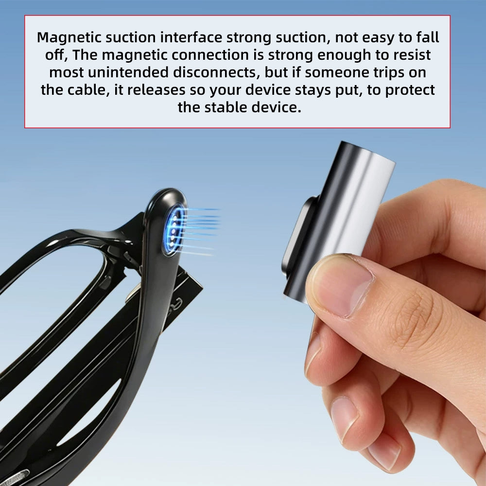 2pcs/lot Connector USB Type-C to 3-Pin Charging Adapter Compatible with Rokid AI Smart Glasses Style Smart Audio Sun Glasses