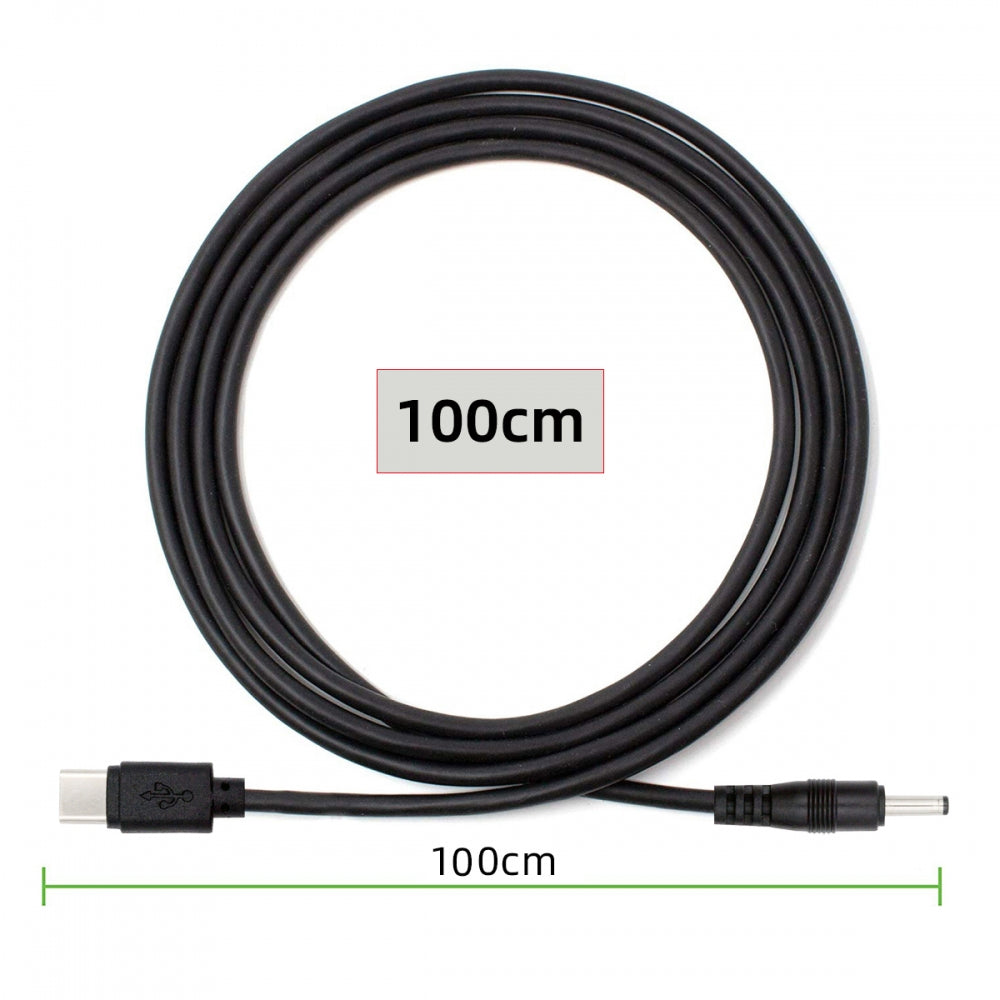 Type C USB-C Input with 5.1K Resistor to 5V DC 3.5*1.3mm Output Power Charge Cable 100cm for DC5V Desk Lamp Fan Camera