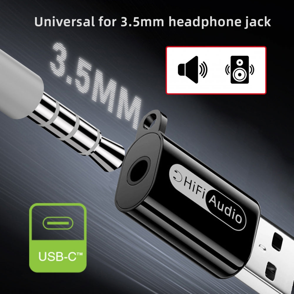 2pcs/lot Type-A Male USB2.0 to 3.5mm Female TRS TRRS Audio AUX & MIC Sound Card 24bit 96kHz Adapter Compatible with Laptop Desktop