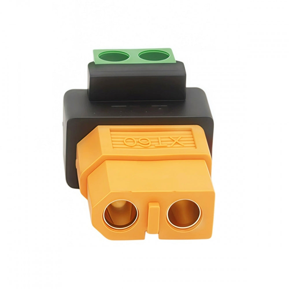 XT60 Female to Solderless 2Pin Contacts Terminal Female Fast Charging Adapter for DIY OEM Repair Connector