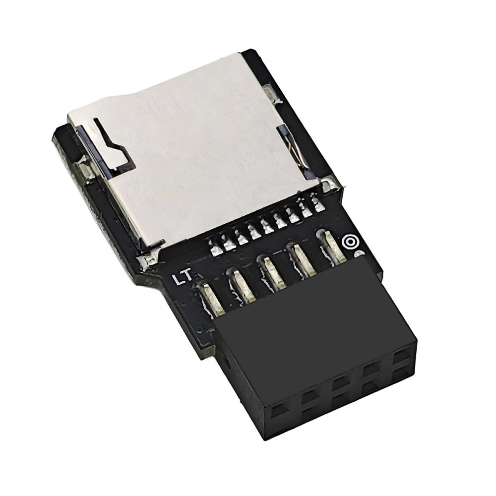 USB 2.0 9Pin 10Pin Mainboard Header Male to Micro-SD TF Card Reader Writer Disk-On-Module for NAS Desktop DOM