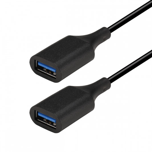 USB 3.0 Type-A Female to Type-A Female Extension Cable Data 10Gbps for Laptop Computer Disk SSD Camera