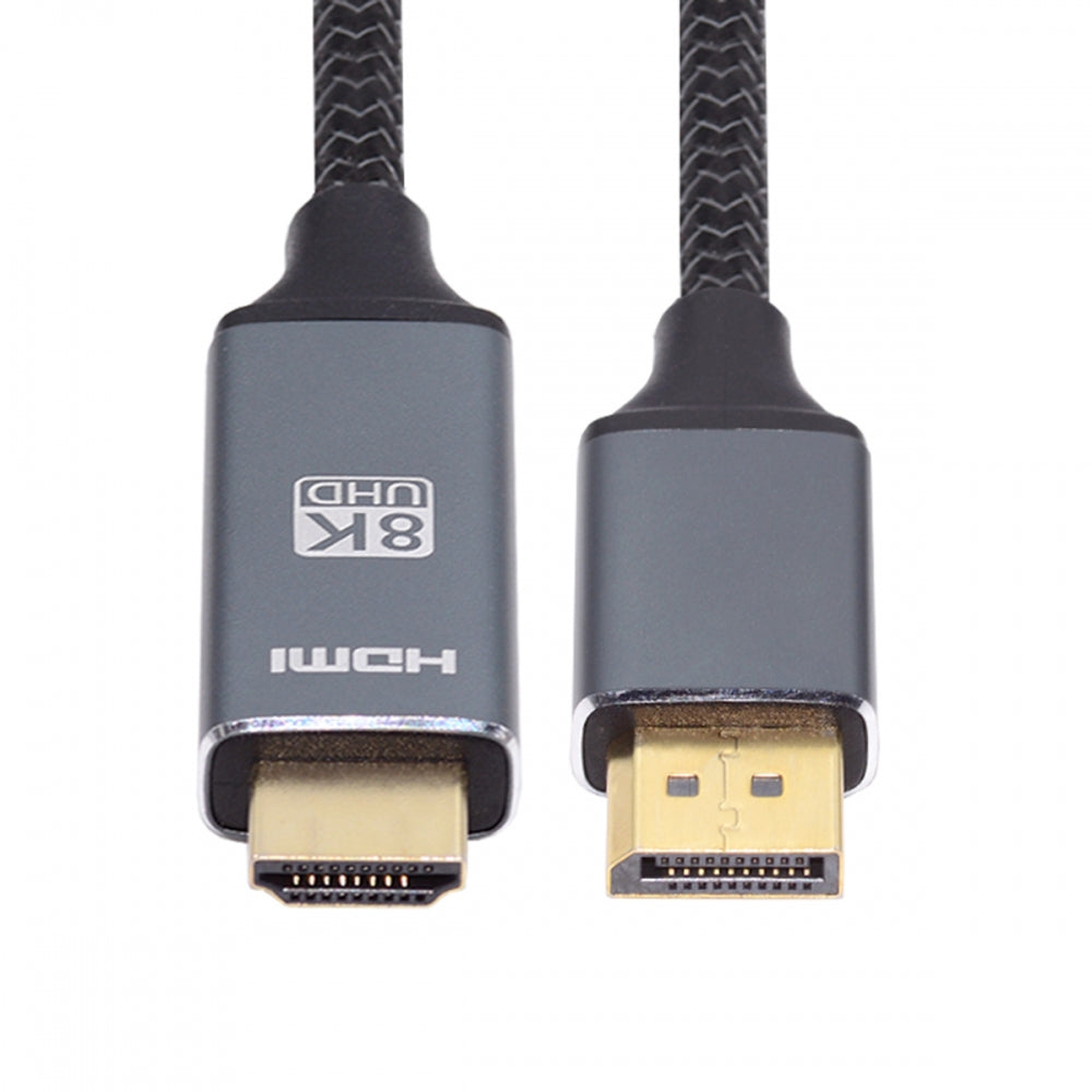 DisplayPort 1.4 Source to HDMI 2.0 Display 8K 60hz UHD 4K DP to HDMI Male Monitor Cable