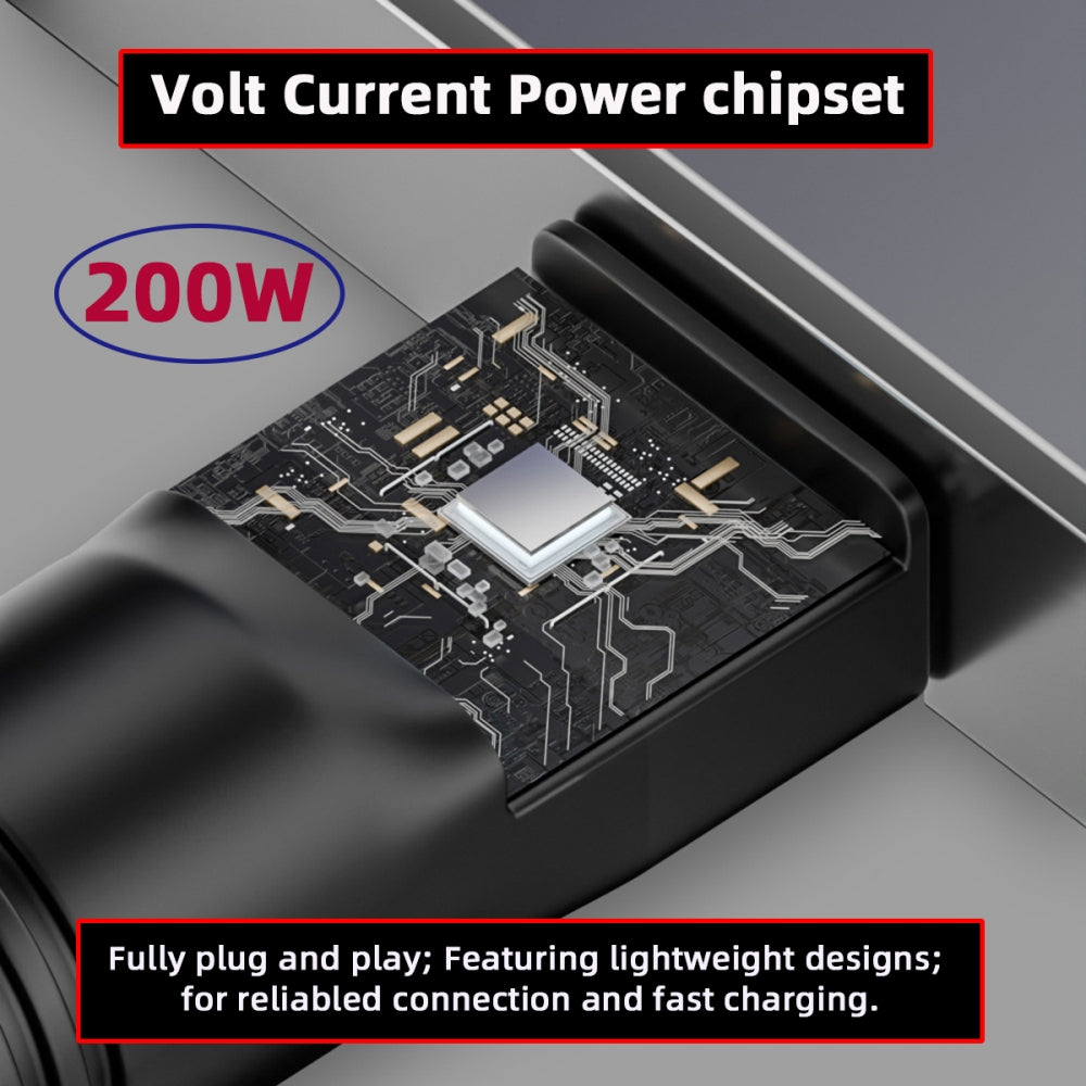 180W 200W Power Rectangle Jack Thinkpad X1 Input to Flow 14 16 Air Rectangle Plug Charge Adapter Compatible with ROG Laptop