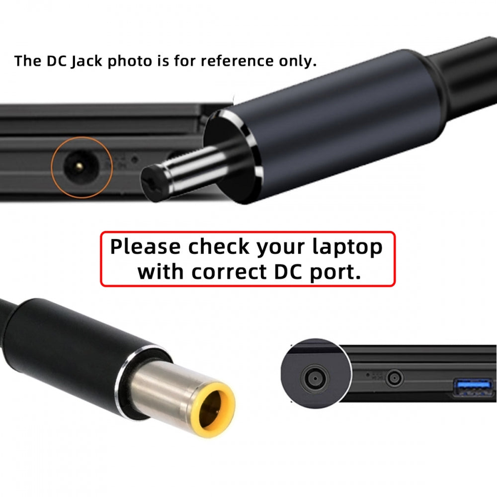 100W Type-C USB-C Female Input to DC 7.9*5.4mm Plug Output Power 20V 5A PD Charge Cable 16cm for Laptop