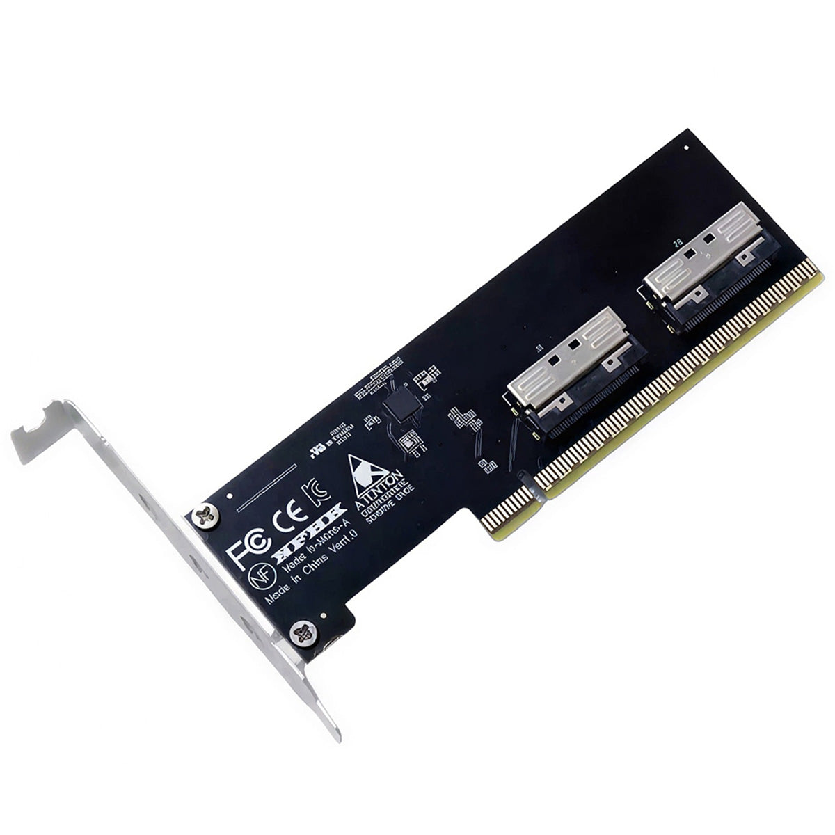 PCIE5.0 PCI-Express 16x to VROC Dual MCIO 8x Mini Cool Edge IO SFF-TA-1016 Virtual Raid Adapter for Mainboard SSD Graphics Card
