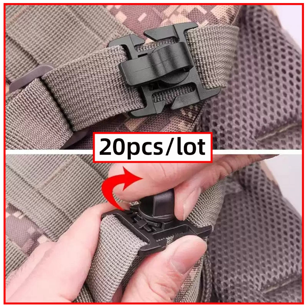 20pcs/lot Hydration Tube Clips Water Bladder Hose for Hydration Pack Bladder Drinking Strap Outdoor Backpack Cable Clamp Hose Camping and Hiking Accessories